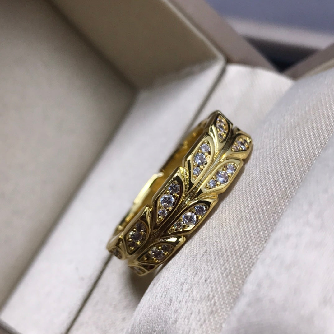[Eterna Jewels]OLIVE LEAF RING DIAMONDS