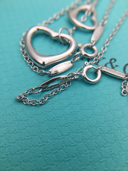 [Eterna Jewels]OPEN HEART SILVER NECKLACE