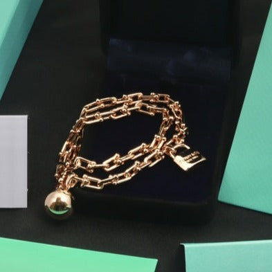 [Eterna Jewels]HARDWEAR WRAP PINK GOLD BRACELET