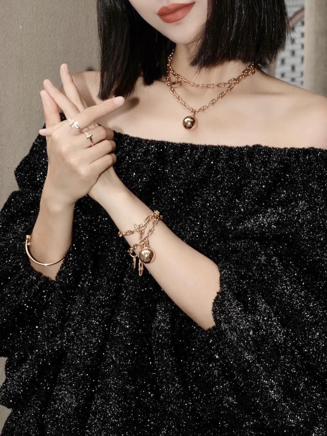 [Eterna Jewels]HARDWEAR WRAP PINK GOLD BRACELET