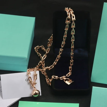 [Eterna Jewels]HARDWEAR PINK GOLD WRAP NECKLACE