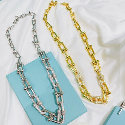 [Eterna Jewels]HARDWEAR NECKLACE DIAMOND PAVED