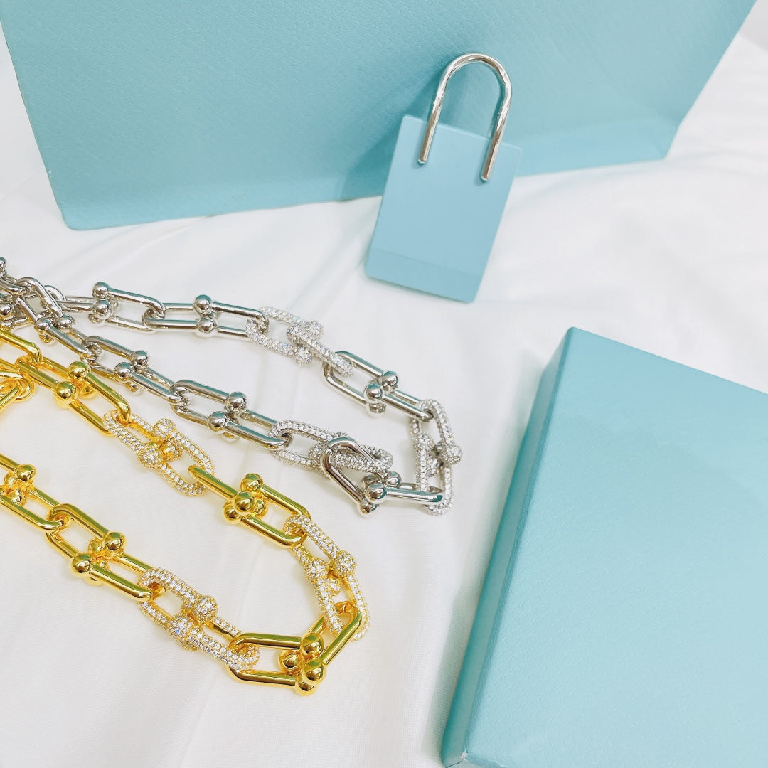 [Eterna Jewels]HARDWEAR NECKLACE DIAMOND PAVED