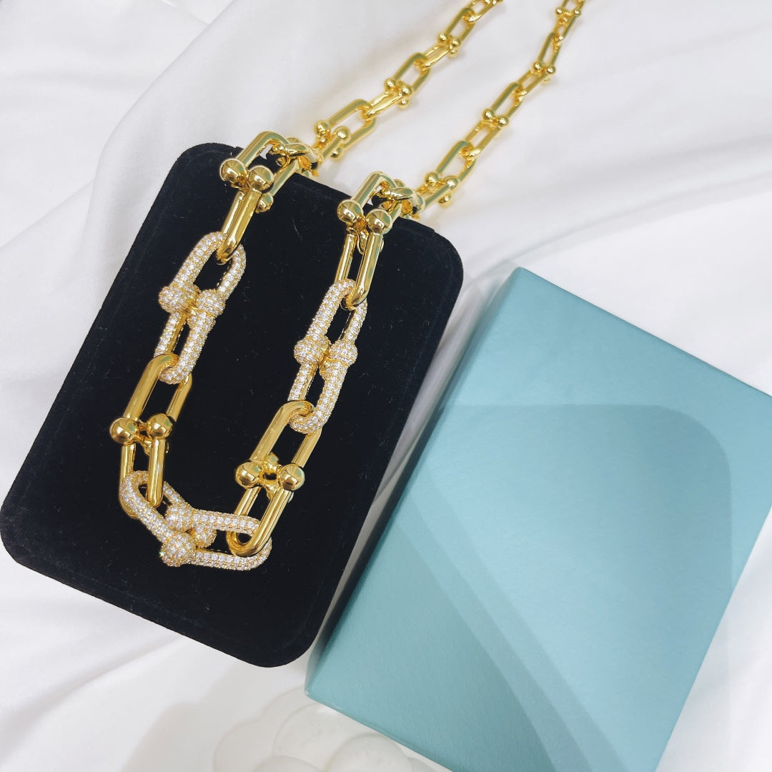 [Eterna Jewels]HARDWEAR NECKLACE DIAMOND PAVED