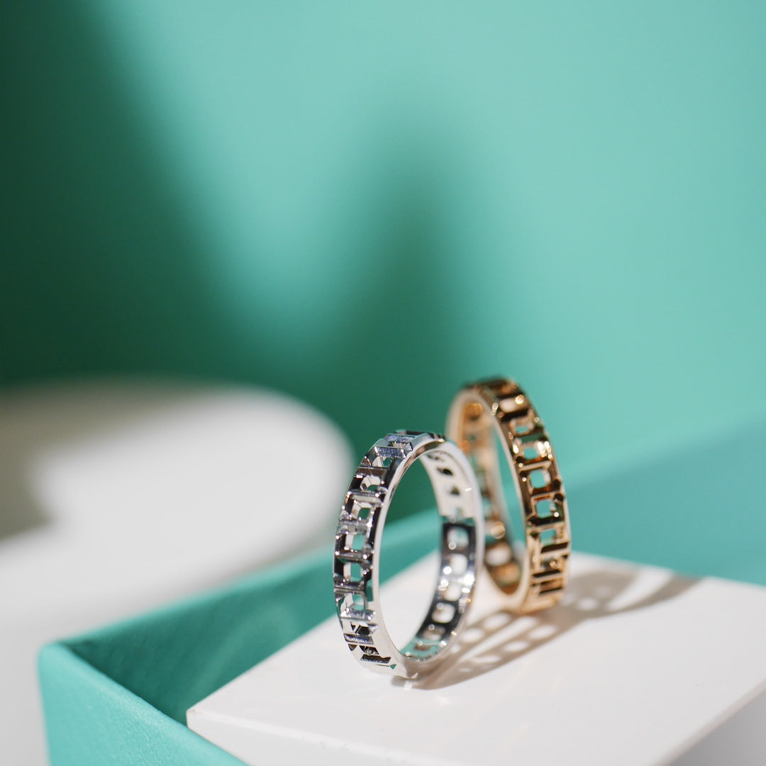 [Eterna Jewels]T TRUE 3.5MM PINK GOLD RING