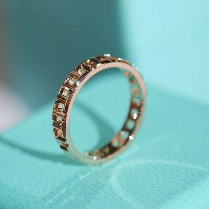 [Eterna Jewels]T TRUE 3.5MM PINK GOLD RING