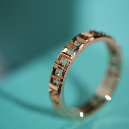[Eterna Jewels]T TRUE 3.5MM PINK GOLD RING