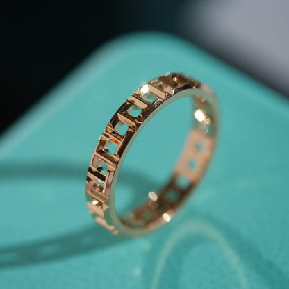 [Eterna Jewels]T TRUE 3.5MM PINK GOLD RING