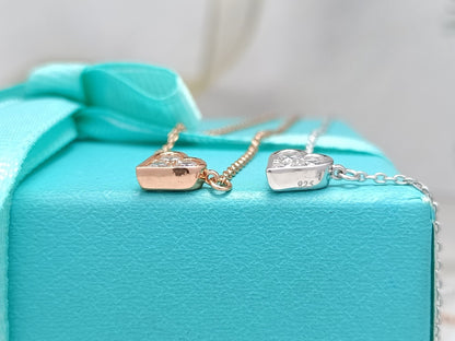[Eterna Jewels]HEART 3 DIAMONDS PEDANT NECKLACE