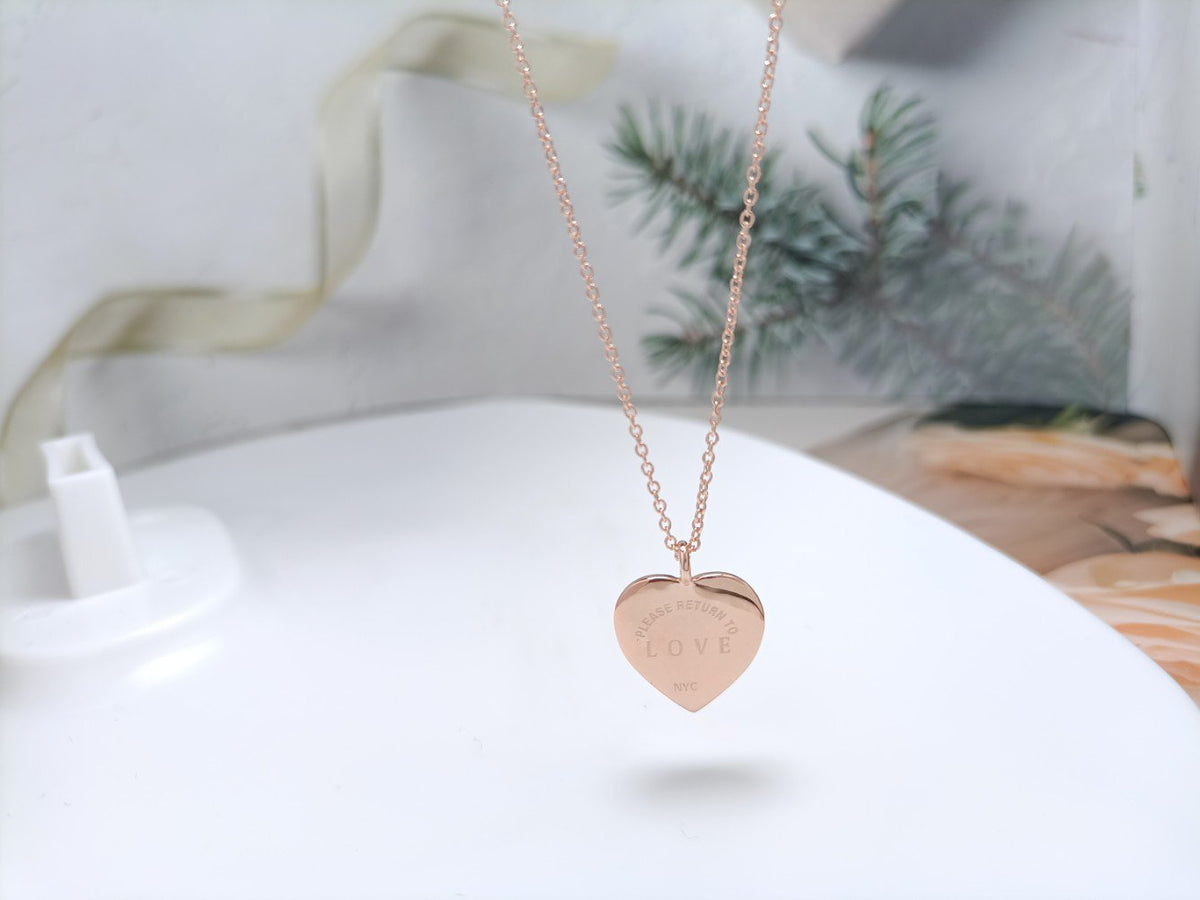 [Eterna Jewels]HEART DIAMONDS PEDANT NECKLACE