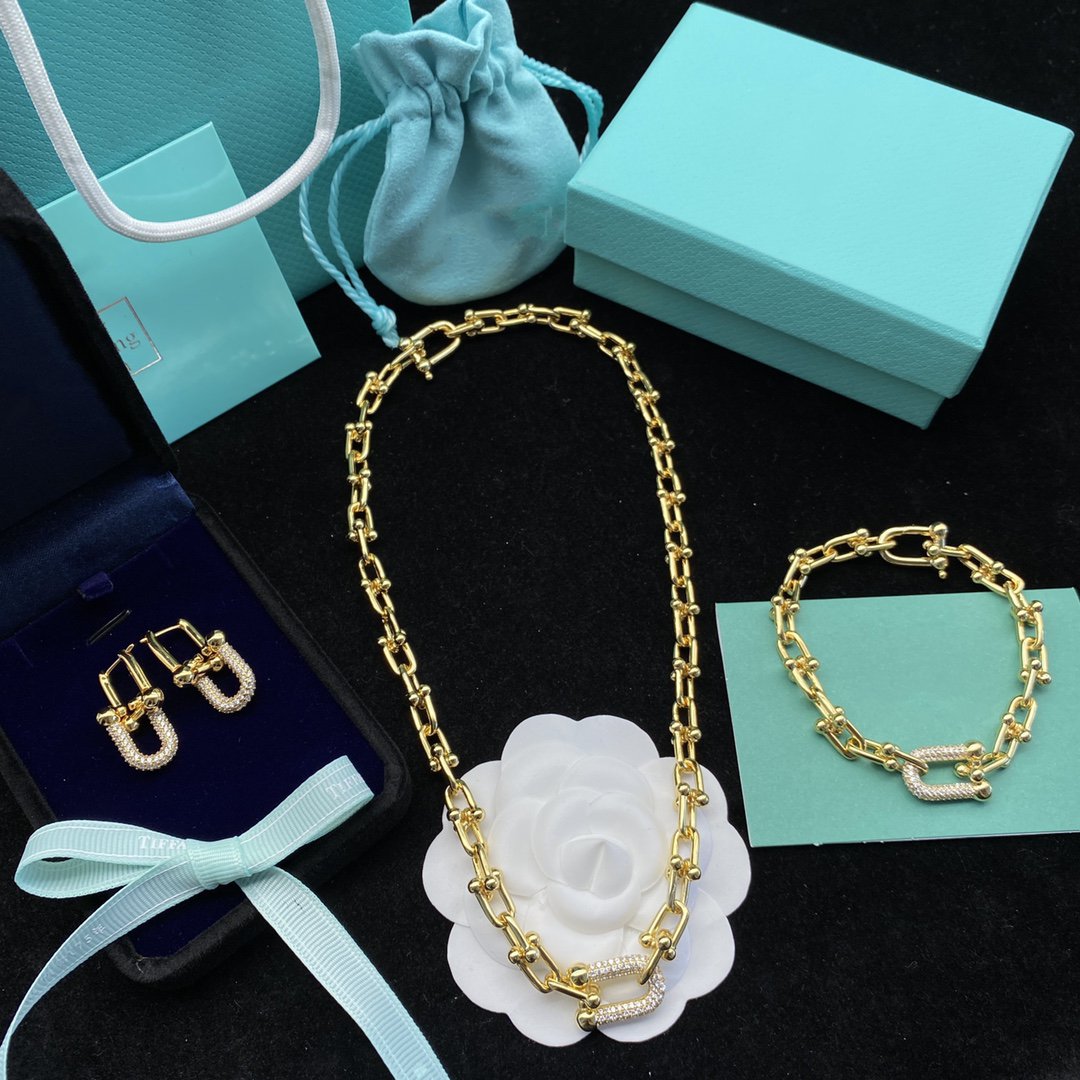 [Eterna Jewels]HARDWEAR LINK DIAMOND GOLD EARRINGS