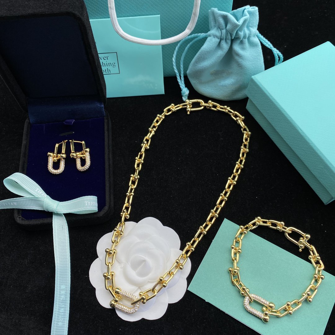 [Eterna Jewels]HARDWEAR LINK DIAMOND GOLD EARRINGS