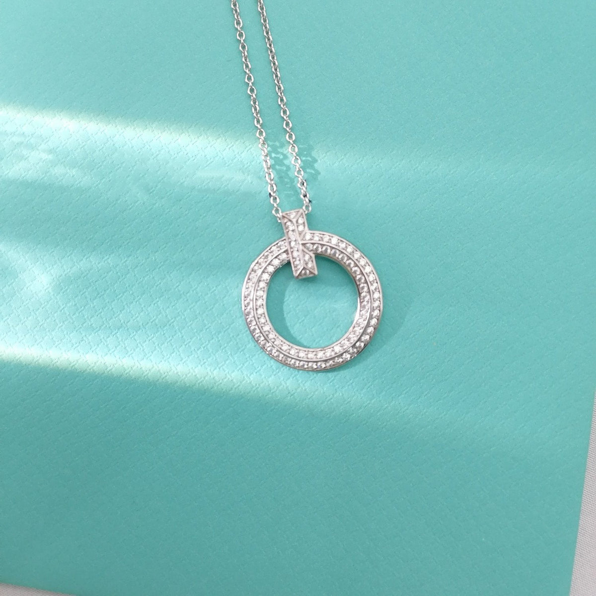 [Eterna Jewels]T WIRE PEDANT DIAMOND NECKLACE