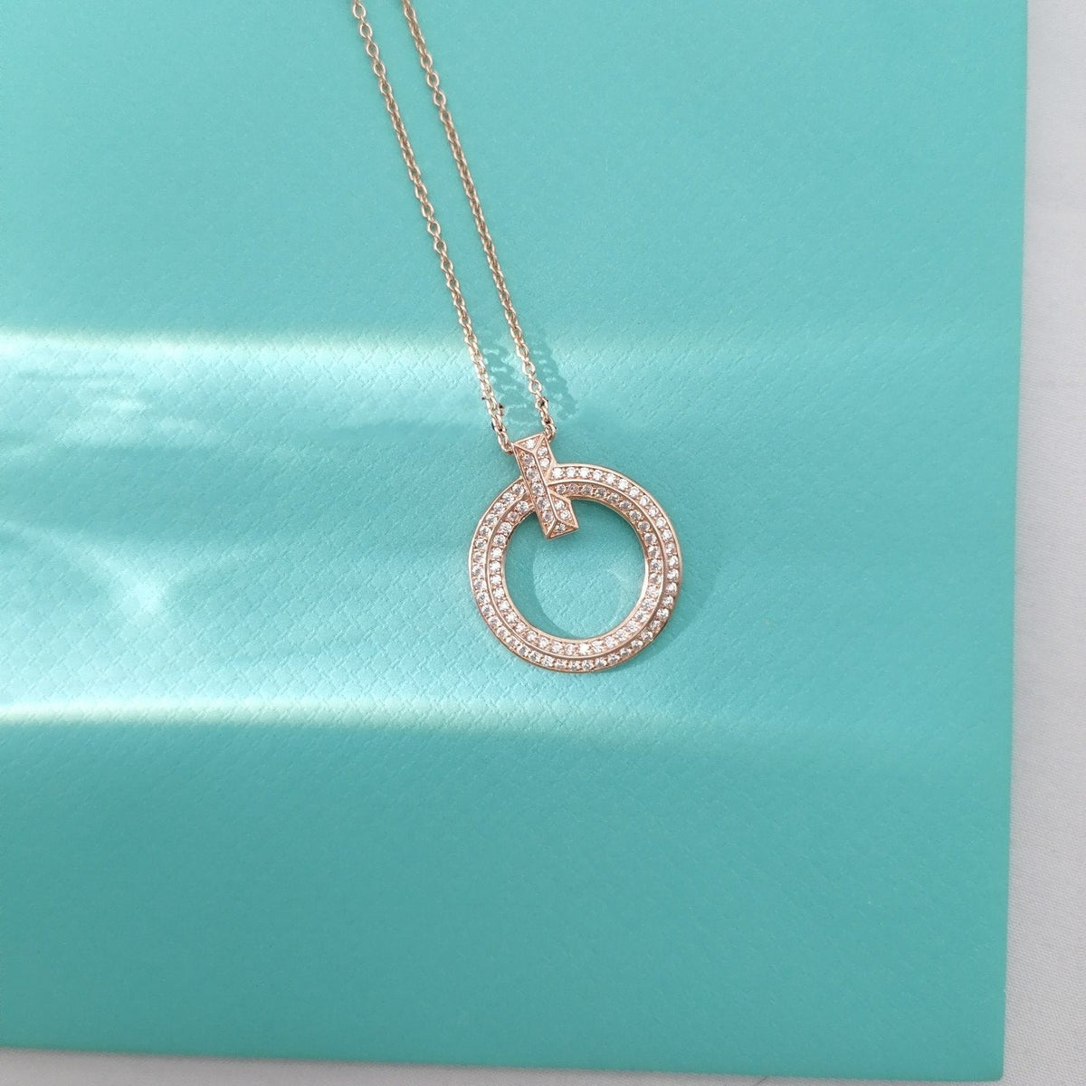 [Eterna Jewels]T WIRE PEDANT DIAMOND NECKLACE