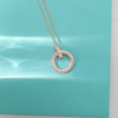[Eterna Jewels]T WIRE PEDANT DIAMOND NECKLACE
