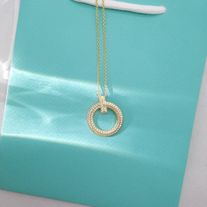 [Eterna Jewels]T WIRE PEDANT DIAMOND NECKLACE