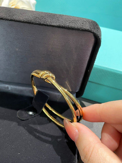 [Eterna Jewels]KNOT DOUBLE ROW GOLD BRACELET