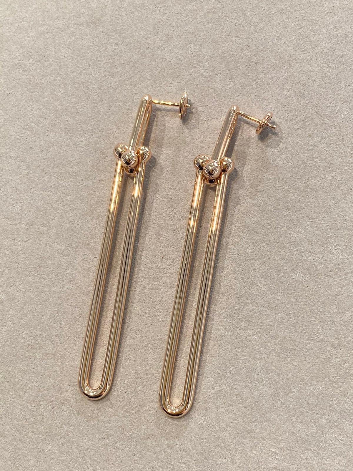[Eterna Jewels]HARDWEAR DOUBLE LONG LINK EARRINGS