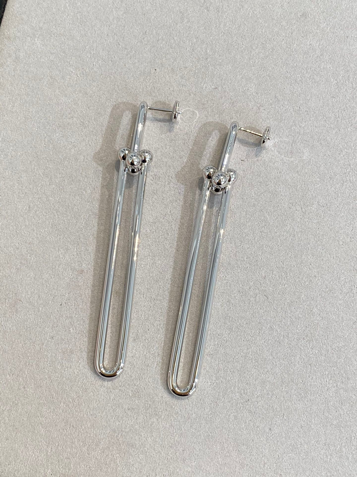 [Eterna Jewels]HARDWEAR DOUBLE LONG LINK EARRINGS