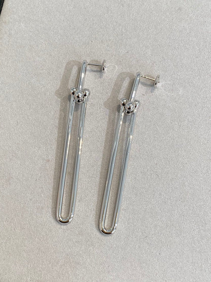 [Eterna Jewels]HARDWEAR DOUBLE LONG LINK EARRINGS