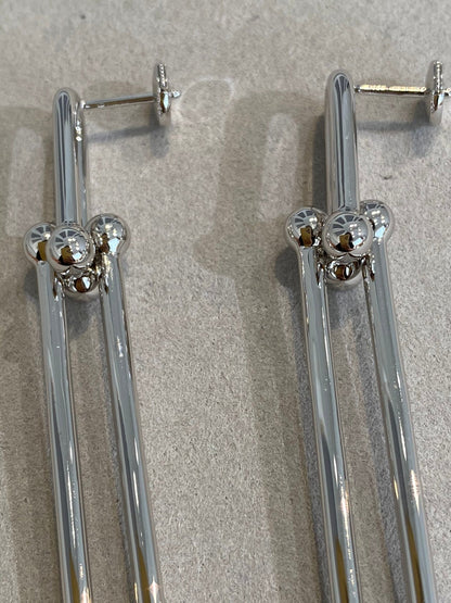[Eterna Jewels]HARDWEAR DOUBLE LONG LINK EARRINGS