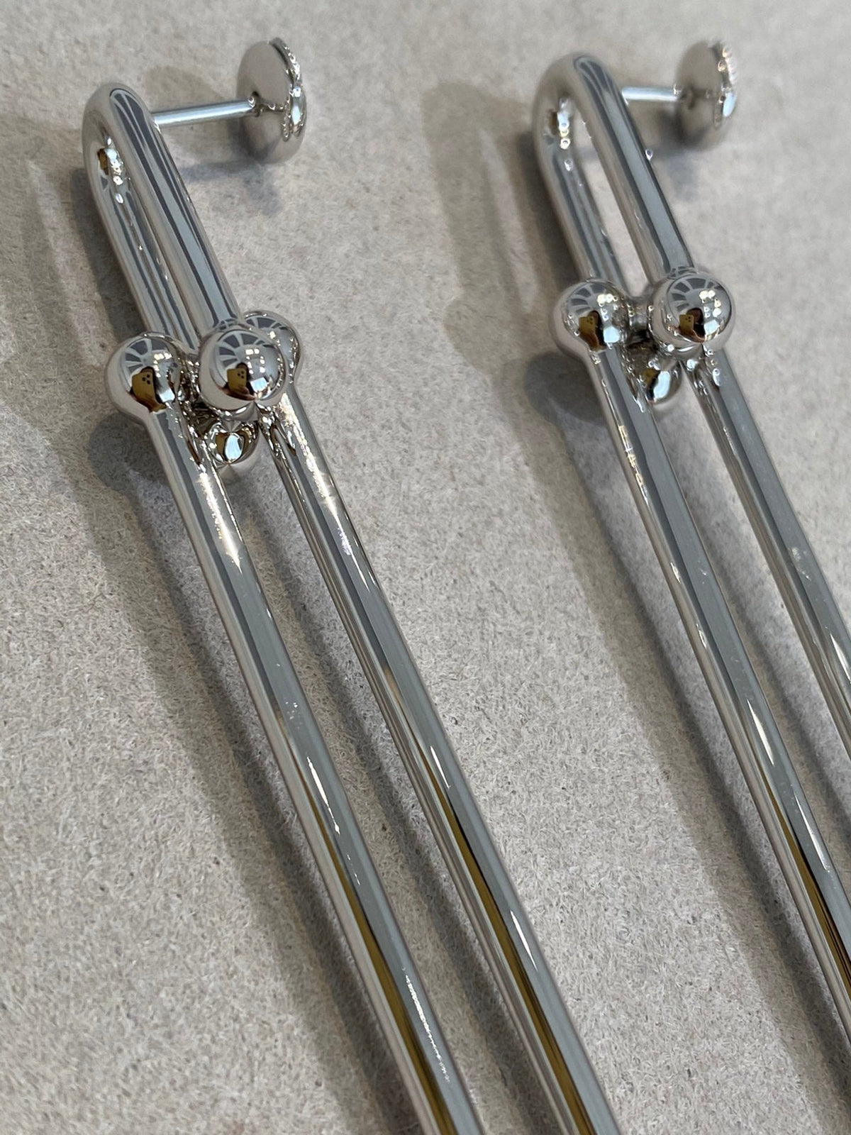 [Eterna Jewels]HARDWEAR DOUBLE LONG LINK EARRINGS