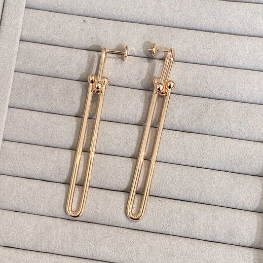 [Eterna Jewels]HARDWEAR DOUBLE LONG LINK EARRINGS