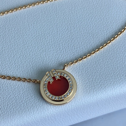 [Eterna Jewels]T DIAMOND CIRCLE PEDANT NECKLACE