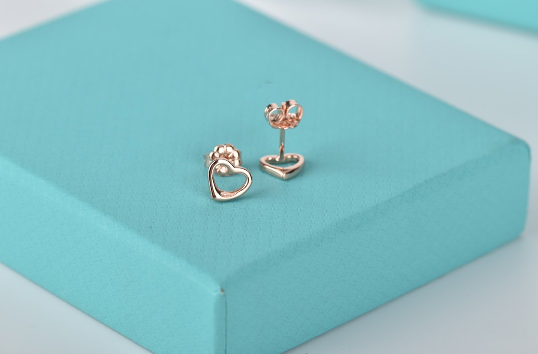 [Eterna Jewels]OPEN HEART STUD EARRINGS