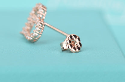 [Eterna Jewels]OPEN HEART STUD DIAMOND EARRINGS