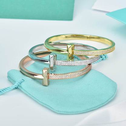[Eterna Jewels]WIDE DIAMONDS HINGED BANGLE