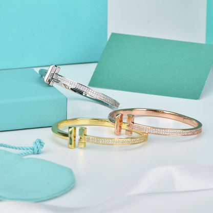 [Eterna Jewels]WIDE DIAMONDS HINGED BANGLE
