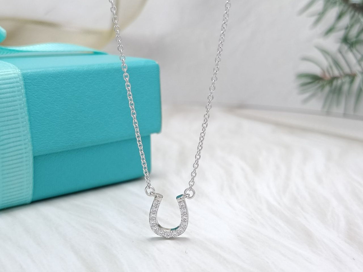 [Eterna Jewels]U PEDANT DIAMOND NECKLACE