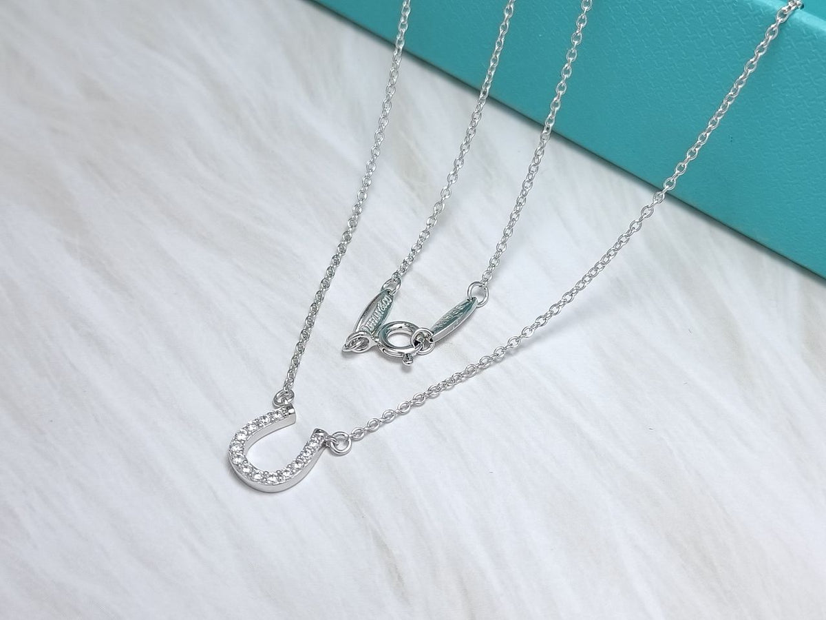 [Eterna Jewels]U PEDANT DIAMOND NECKLACE