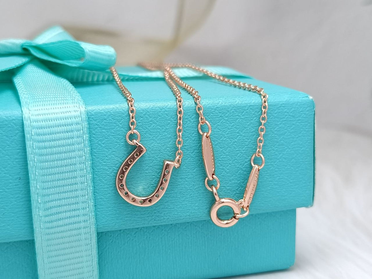 [Eterna Jewels]U PEDANT DIAMOND NECKLACE