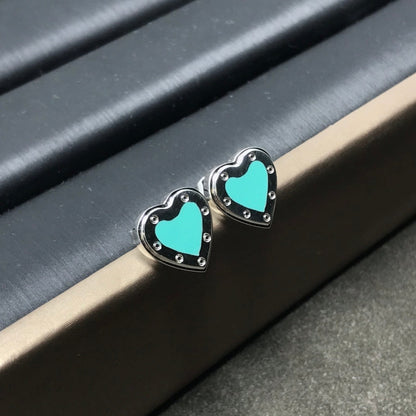 [Eterna Jewels]HEART STUD SILVER EARRINGS