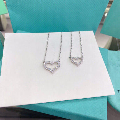 [Eterna Jewels]HEART-SHAPED DIAMOND NECKLACE