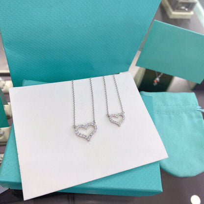[Eterna Jewels]HEART-SHAPED DIAMOND NECKLACE