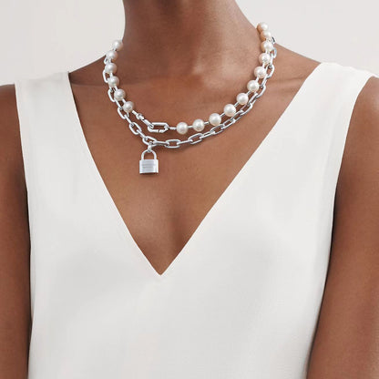 [Eterna Jewels]HARDWEAR PEARL WRAP NECKLACE
