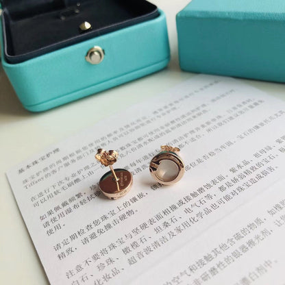[Eterna Jewels]PEARL CIRCLE EARRINGS MOTHER