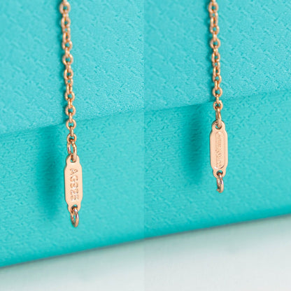 [Eterna Jewels]RIBBON NECKLACE BOW PENDANT DIAMOND CHARM CHAIN