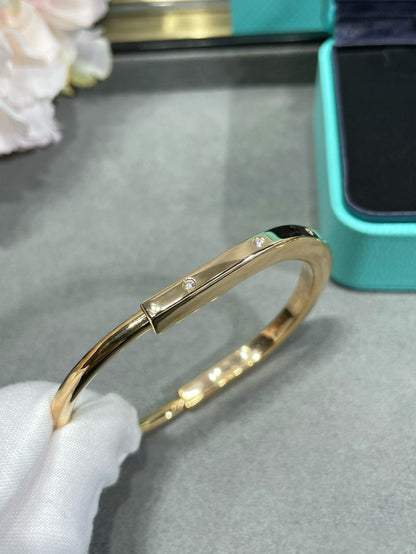 [Eterna Jewels]LOCK BRACELET 8 DIAMOND
