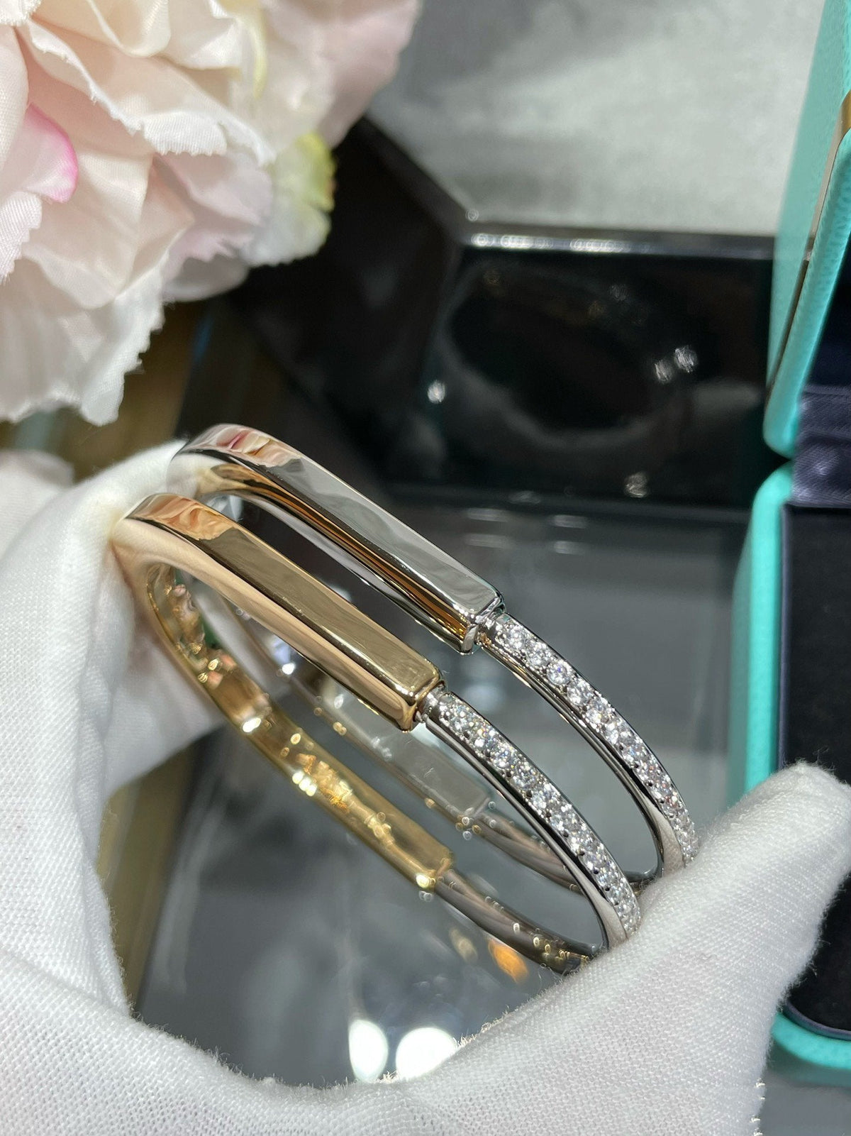 [Eterna Jewels]LOCK BRACELET DIAMOND