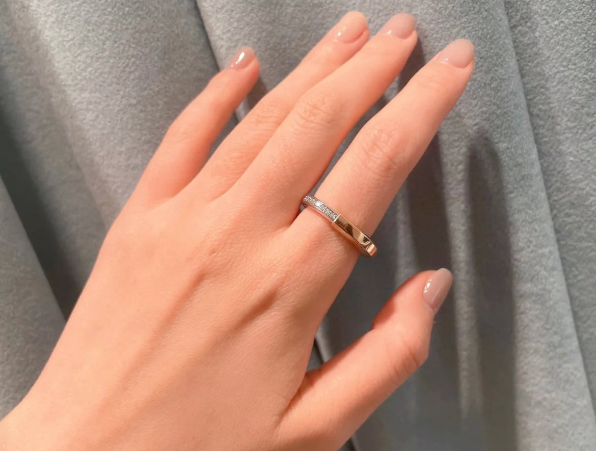 [Eterna Jewels]LOCK DIAMOND RING