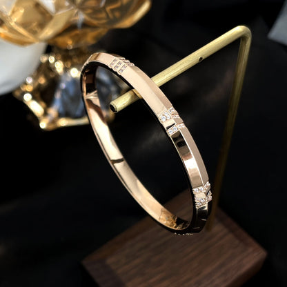 [Eterna Jewels]ATLAS BRACELET 6MM DIAMOND PINK GOLD