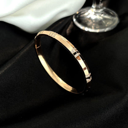 [Eterna Jewels]ATLAS BRACELET 6MM DIAMOND PINK GOLD