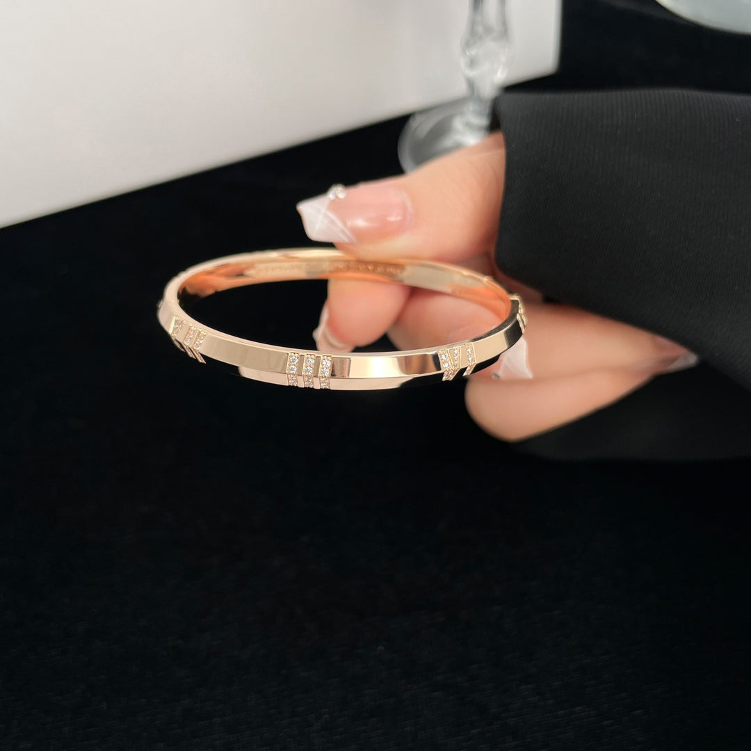 [Eterna Jewels]ATLAS BRACELET 6MM DIAMOND PINK GOLD
