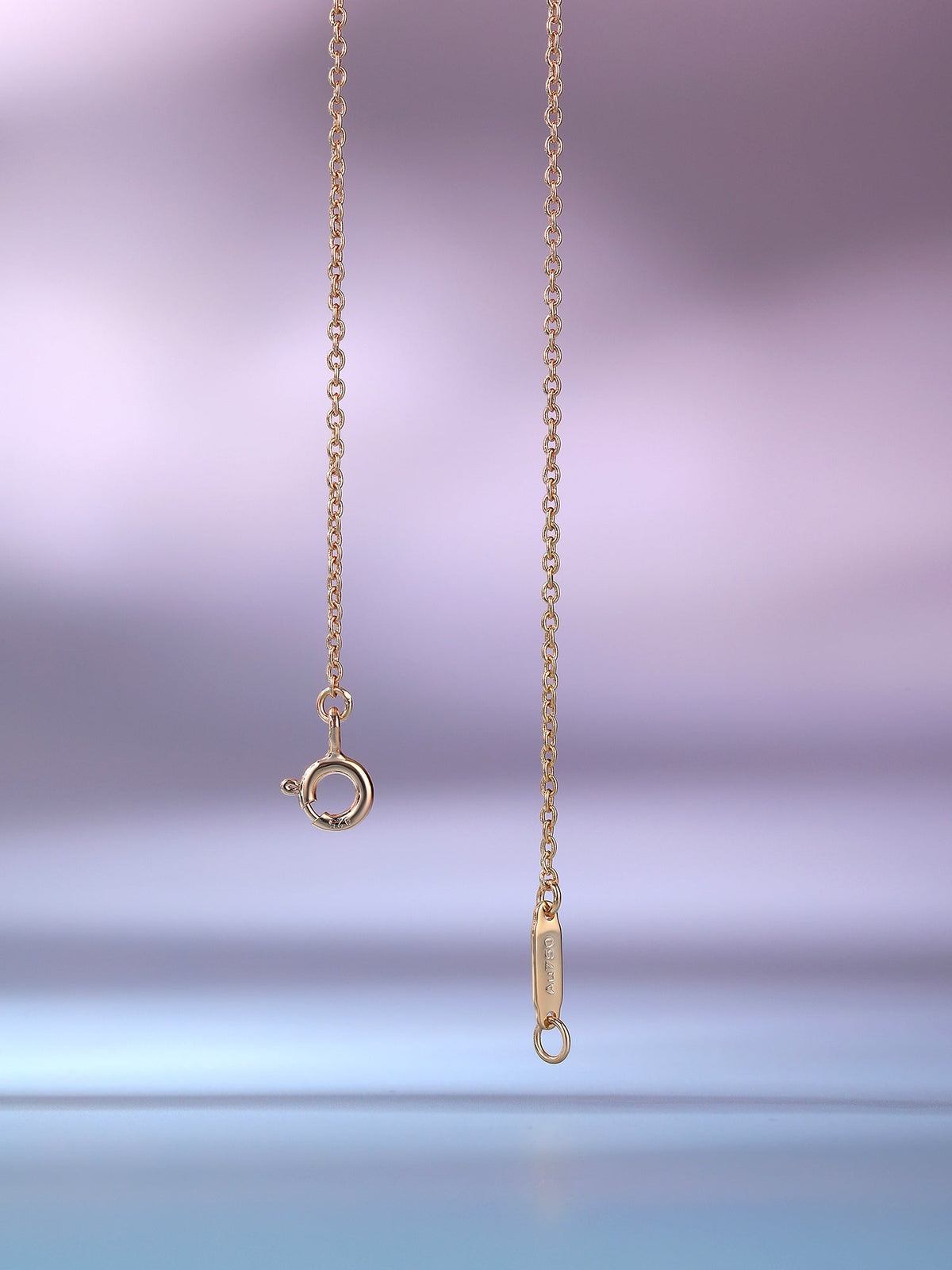 [Eterna Jewels]BIG SMILE PEDANT PINK DIAMOND NECKLACE