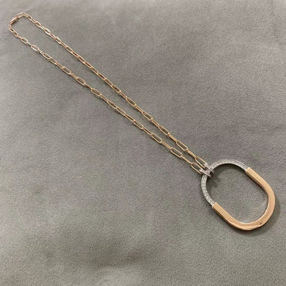 [Eterna Jewels]LOCK DIAMOND NECKLACE