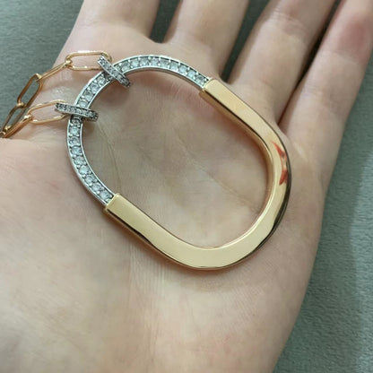 [Eterna Jewels]LOCK DIAMOND NECKLACE